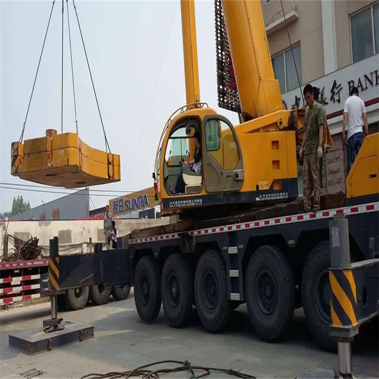 顺德当地吊车出租|机器吊装|75吨|工厂搬迁服务